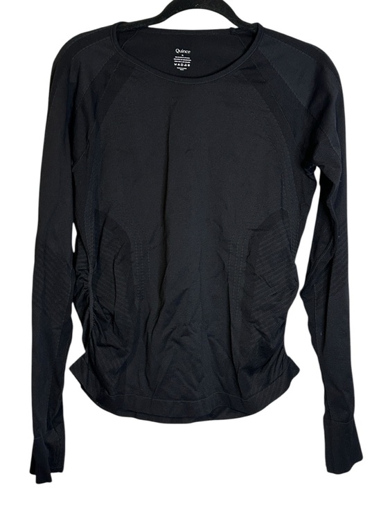 Quince Tops - Quince Black Performance Long Sleeve Top XL Athletic Stretch Nylon Spandex